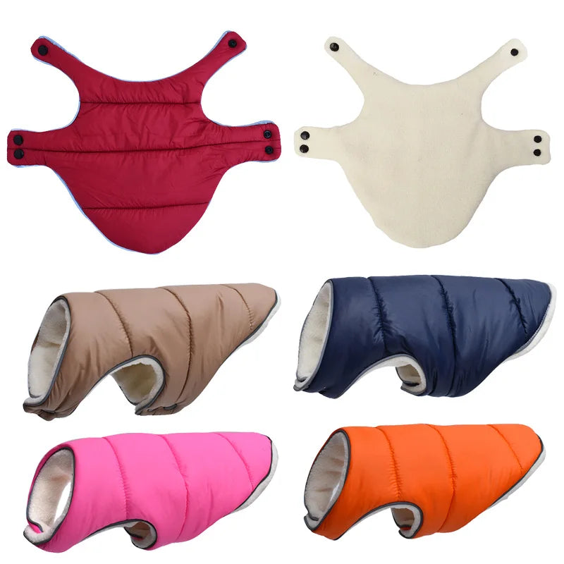 Dog Jacket Vest Warm Fleece Pet Coat