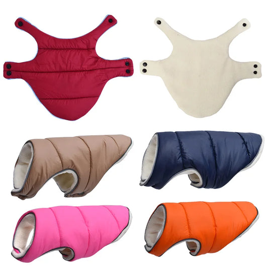 Dog Jacket Vest Warm Fleece Pet Coat