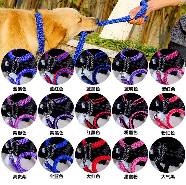 Double Strand Rope Large Dog Leashes